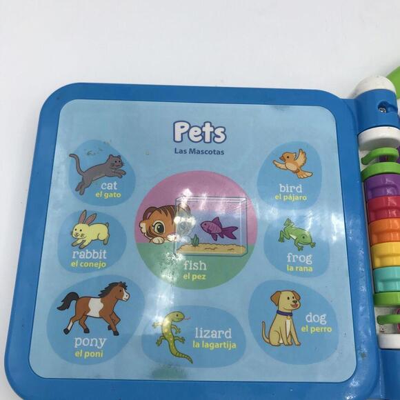 VTech Leapfrog Learning Friends 100 Words Electronic English Spanish Toy Book - Picture 6 of 15